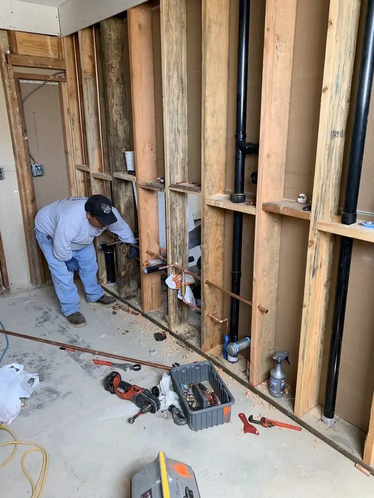Commercial rough-in plumbing for Water Heater Replacement in Harness Woods